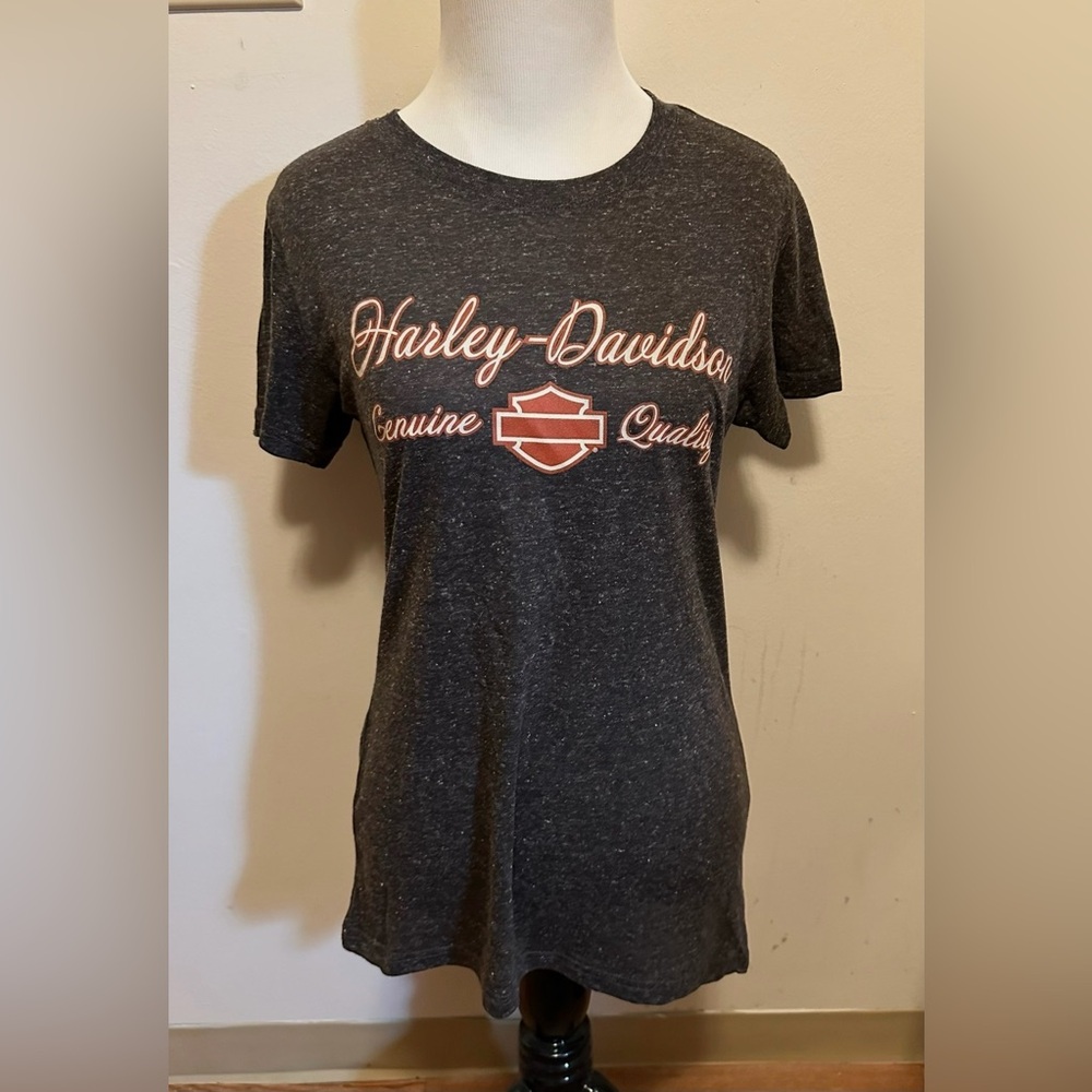 Harley Davidson Women’s San Francisco, CA Graphic Babydoll Tee Sz L Biker